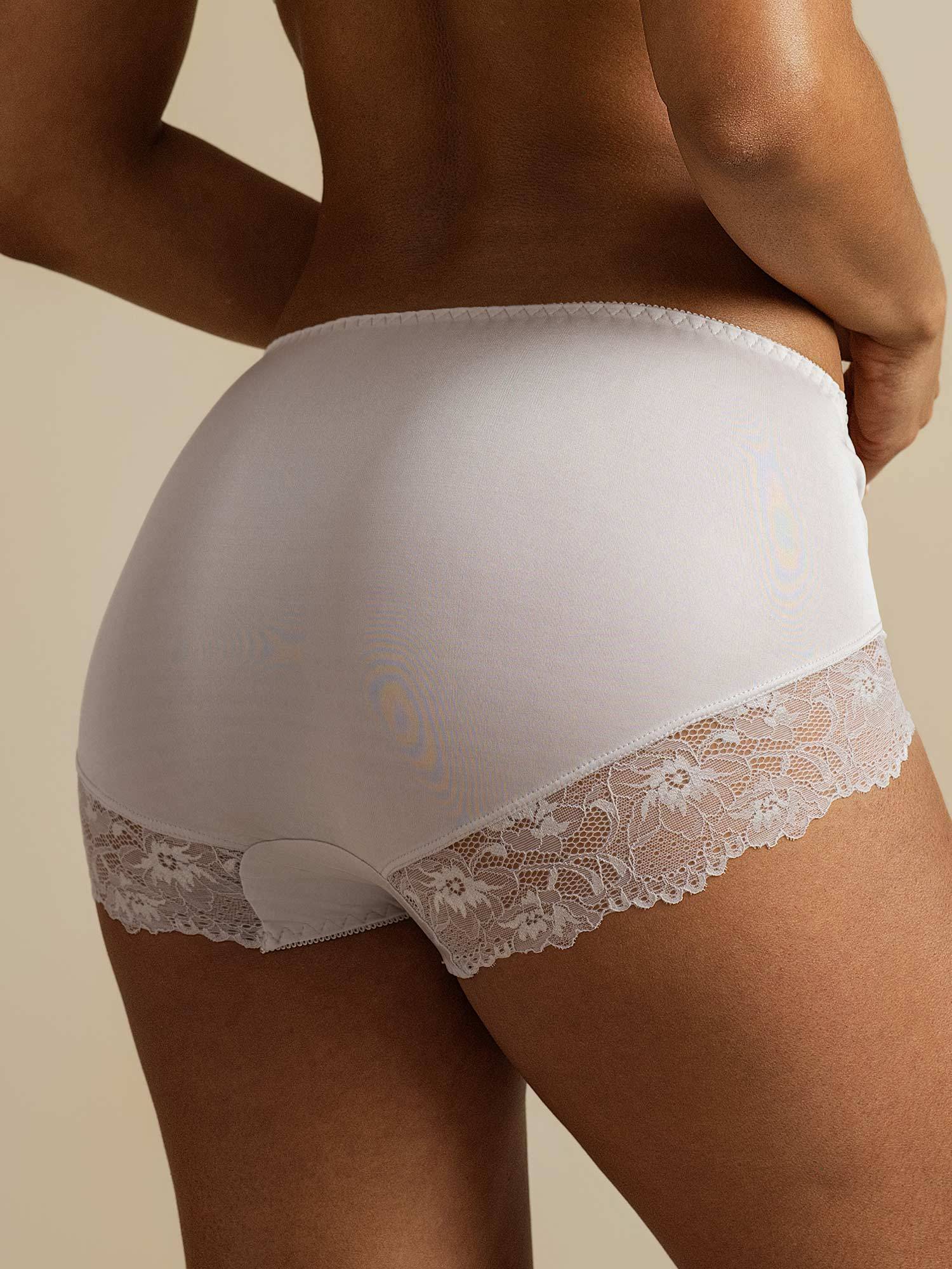 Pure Silk Lace Trim Panty - Image 7