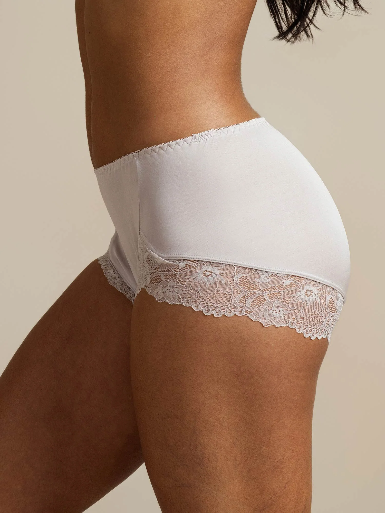 Pure Silk Lace Trim Panty - Image 8