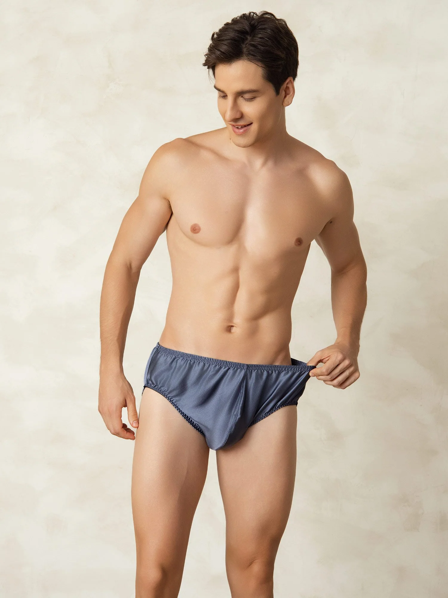 Pure Silk Men's Underwear with Elastic Waistband - Image 15