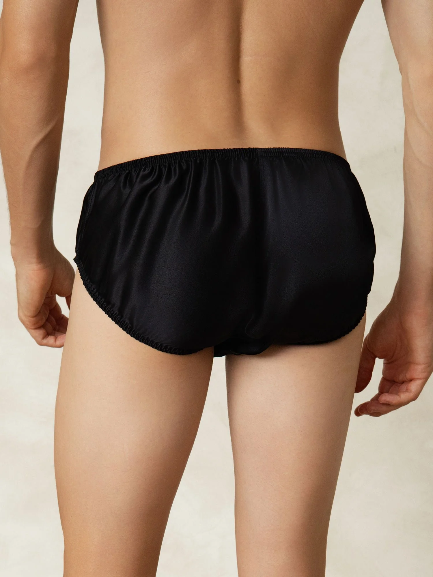 Pure Silk Men's Underwear with Elastic Waistband - Image 2