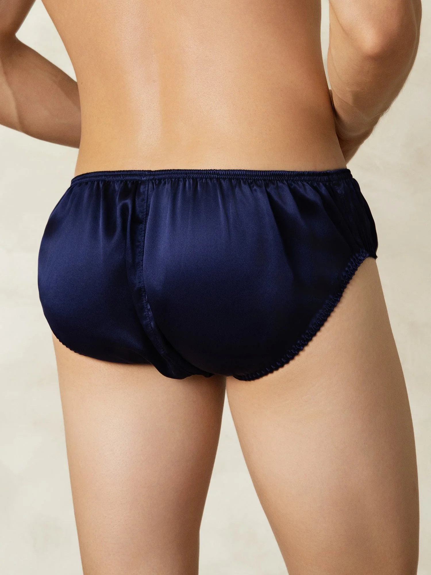 Pure Silk Men's Underwear with Elastic Waistband - Image 7