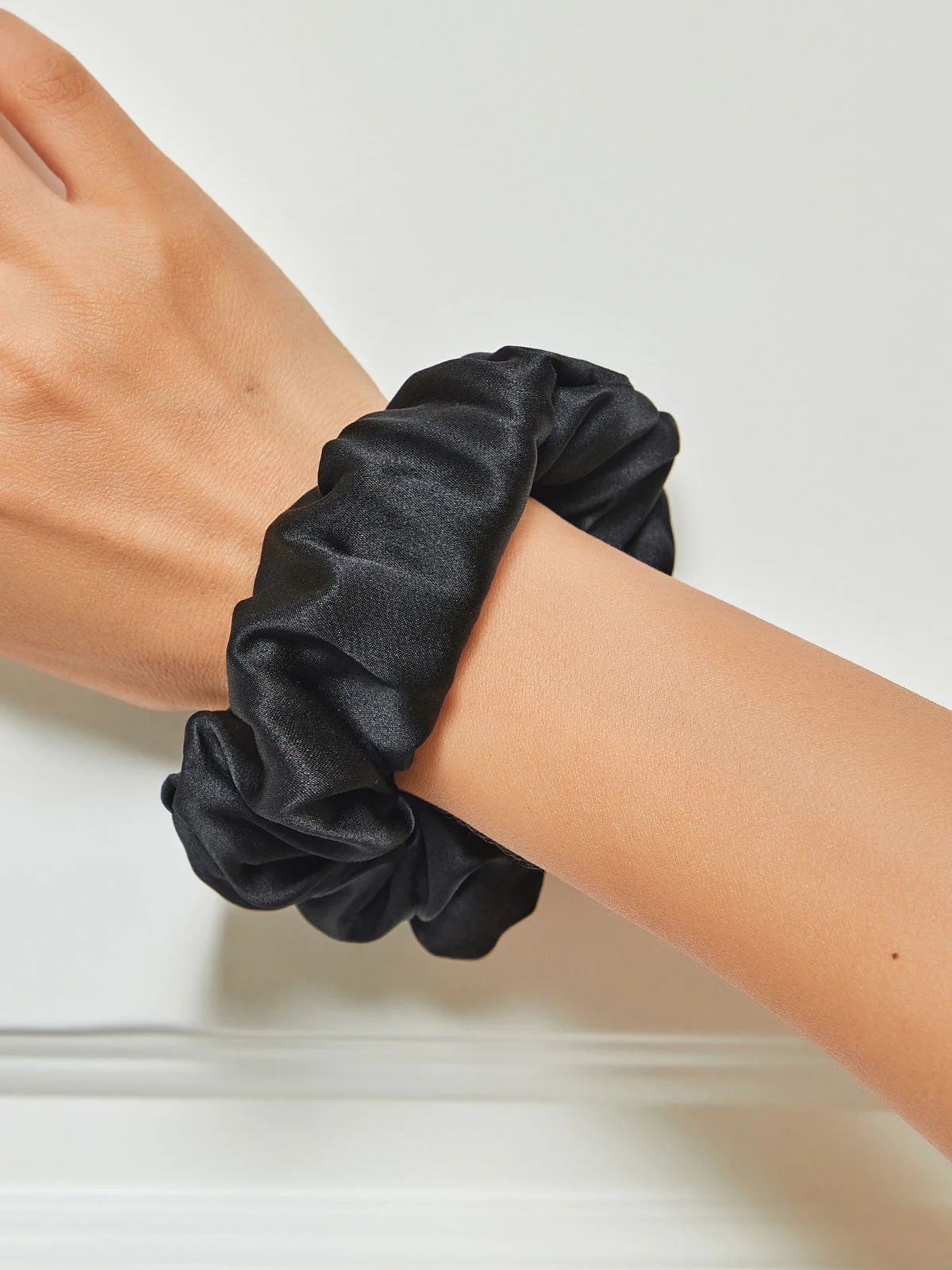 Pure Silk Soft Large Hair Scrunchie - 3.5cm - Image 10