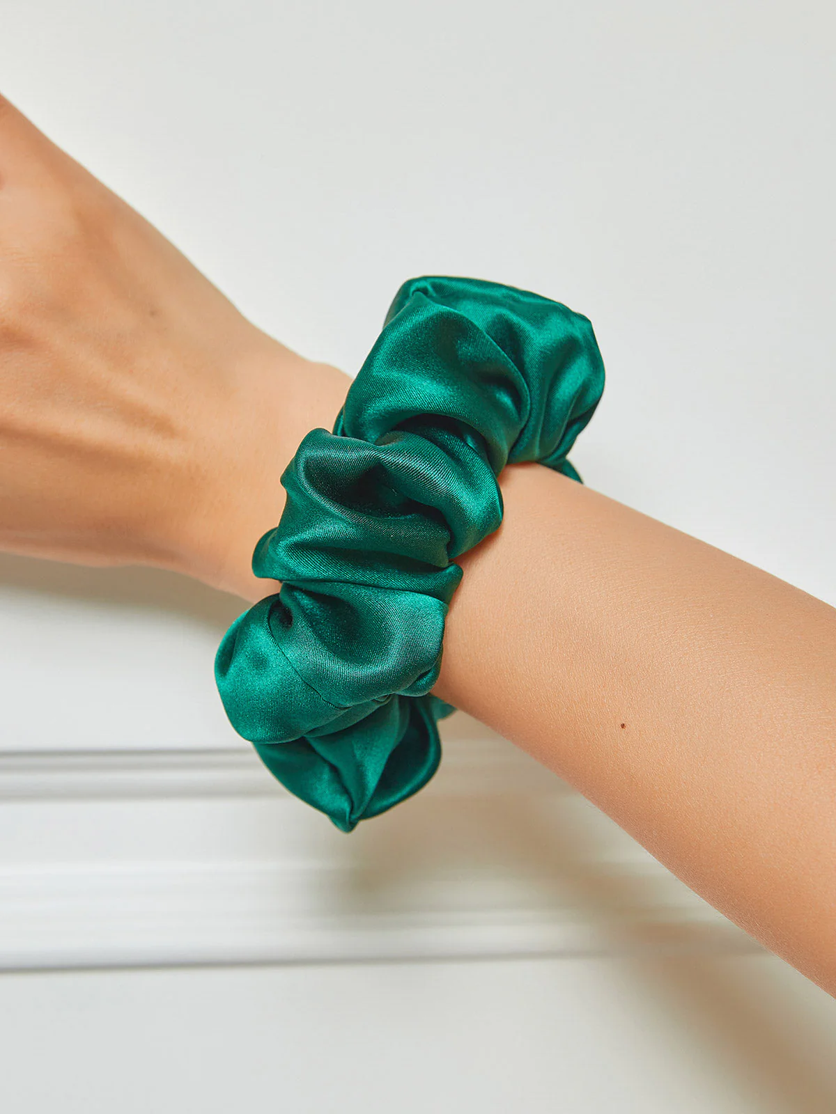 Pure Silk Soft Large Hair Scrunchie - 3.5cm - Image 24