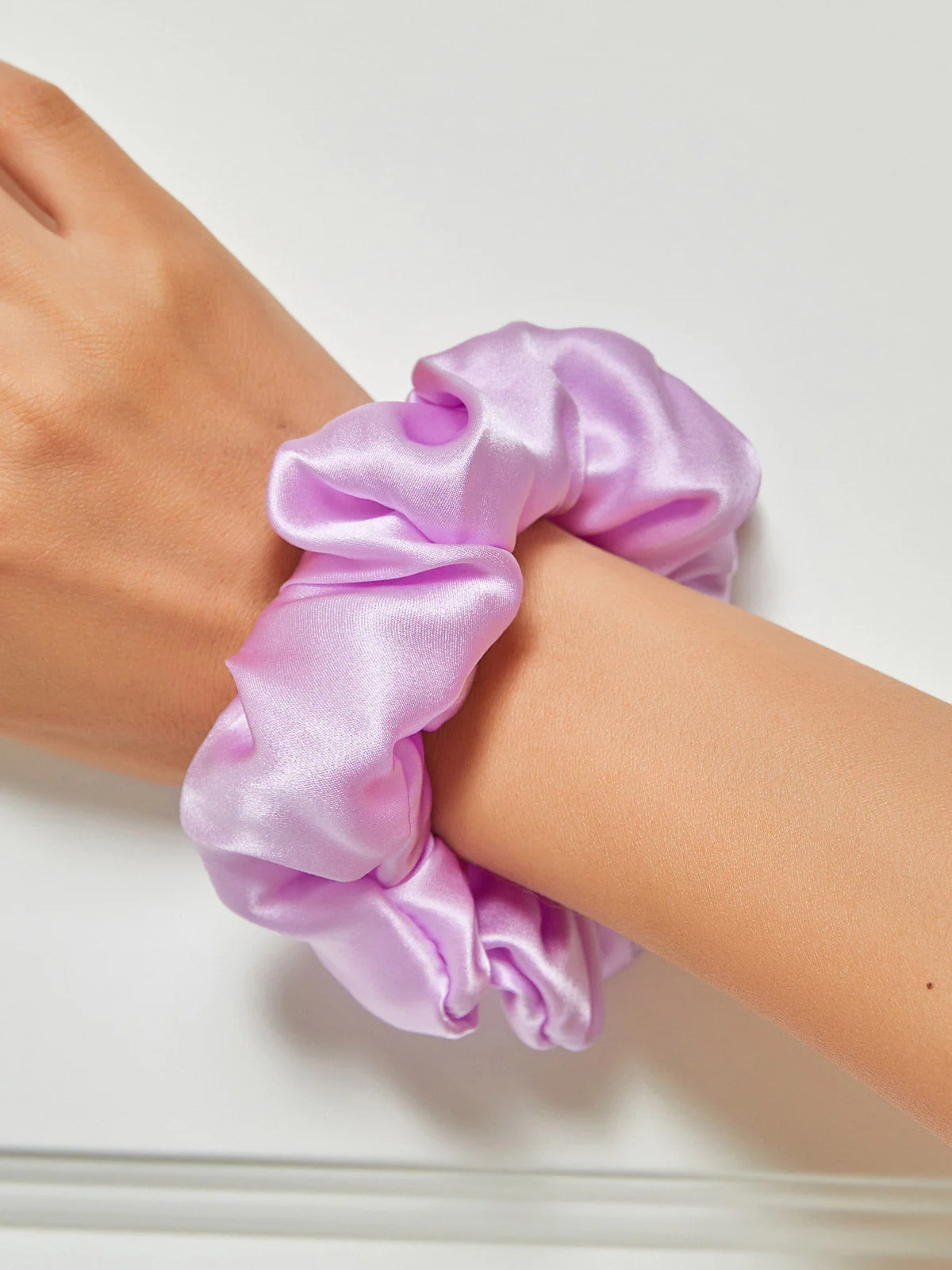Pure Silk Soft Large Hair Scrunchie - 3.5cm - Image 31