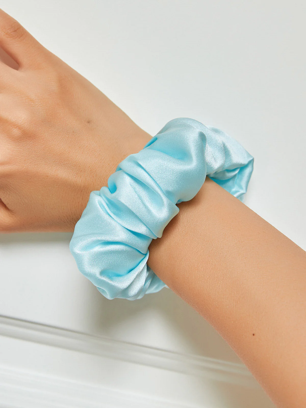 Pure Silk Soft Large Hair Scrunchie - 3.5cm - Image 32
