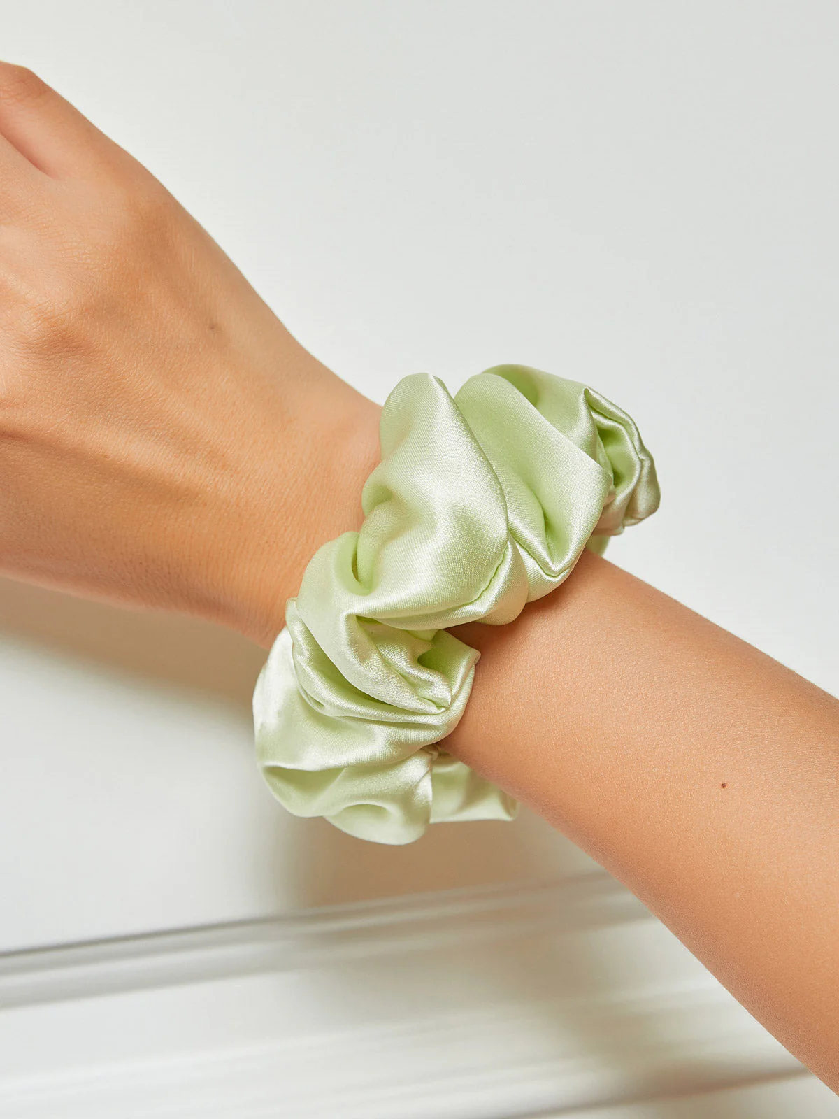 Pure Silk Soft Large Hair Scrunchie - 3.5cm - Image 35