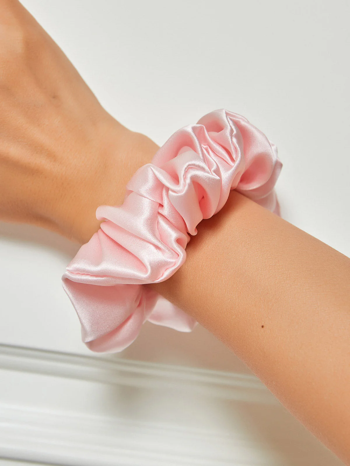 Pure Silk Soft Large Hair Scrunchie - 3.5cm - Image 38
