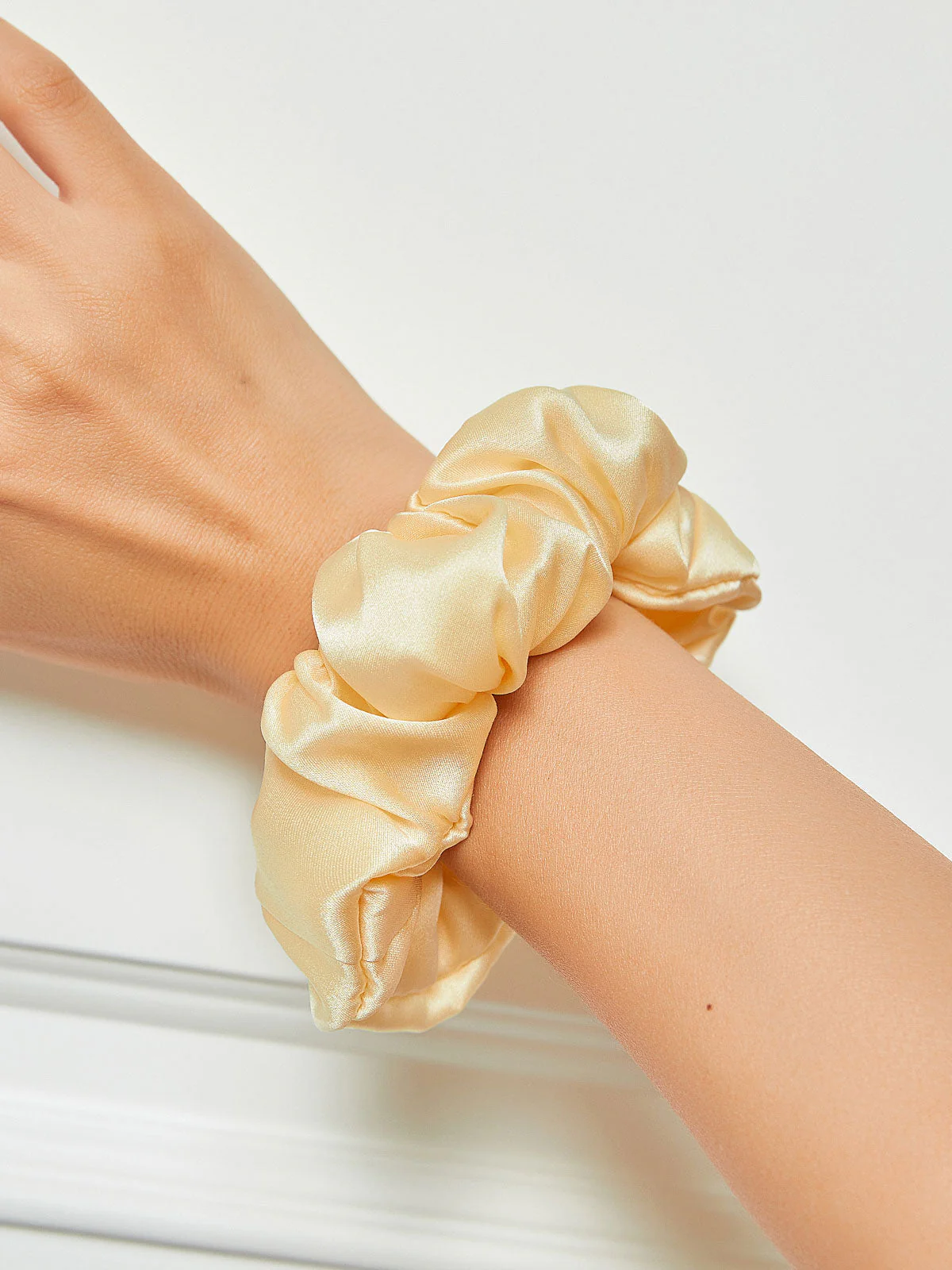 Pure Silk Soft Large Hair Scrunchie - 3.5cm - Image 41