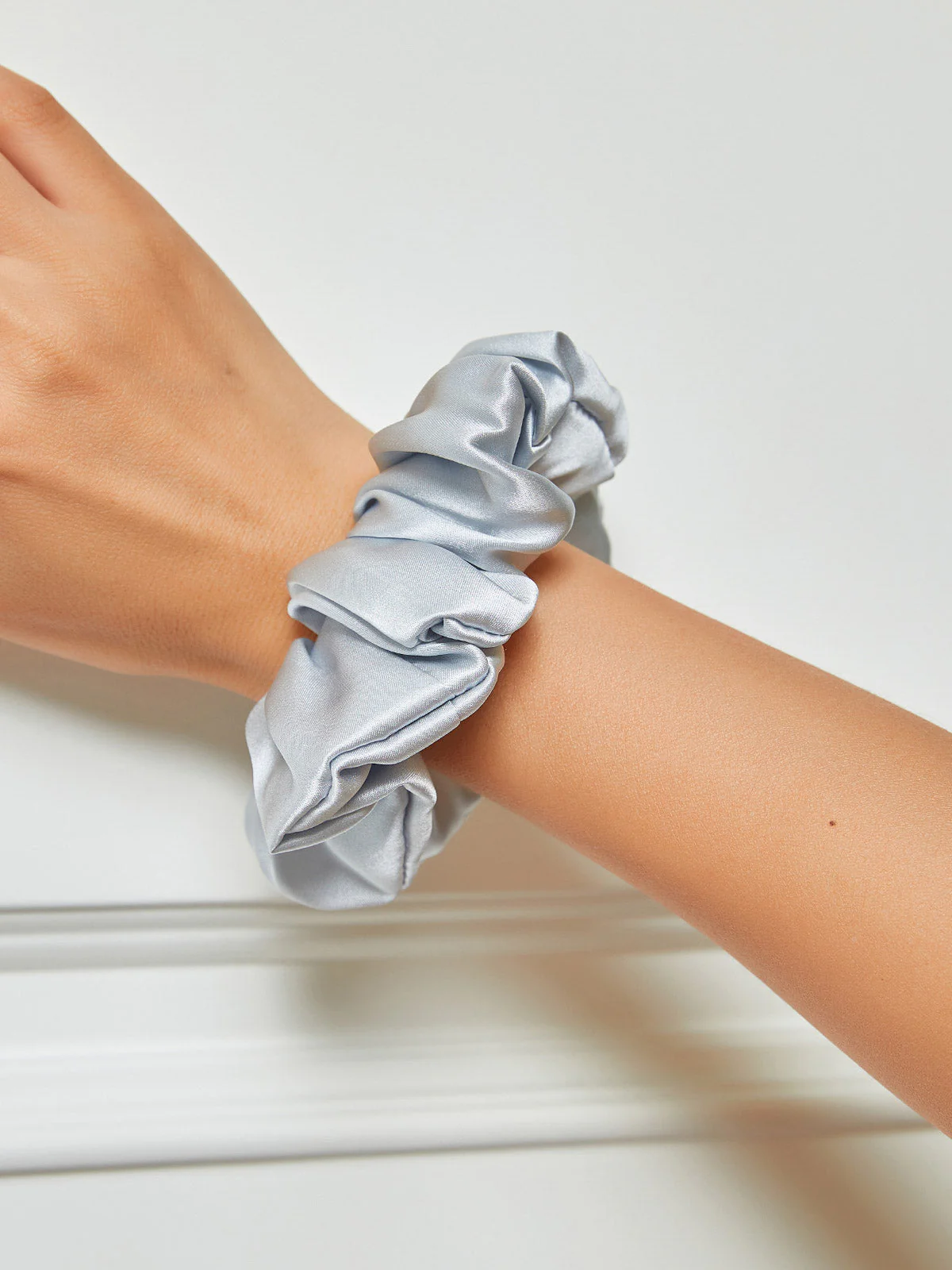 Pure Silk Soft Large Hair Scrunchie - 3.5cm - Image 56