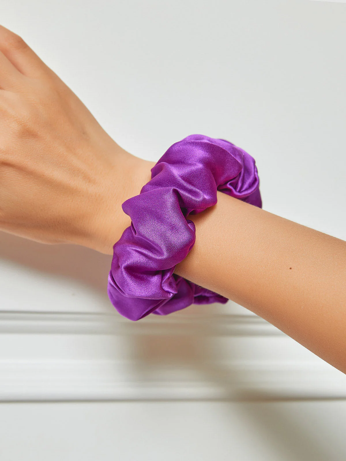 Pure Silk Soft Large Hair Scrunchie - 3.5cm - Image 66