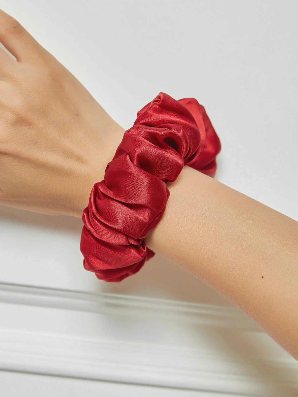 Pure Silk Soft Large Hair Scrunchie - 3.5cm - Image 72