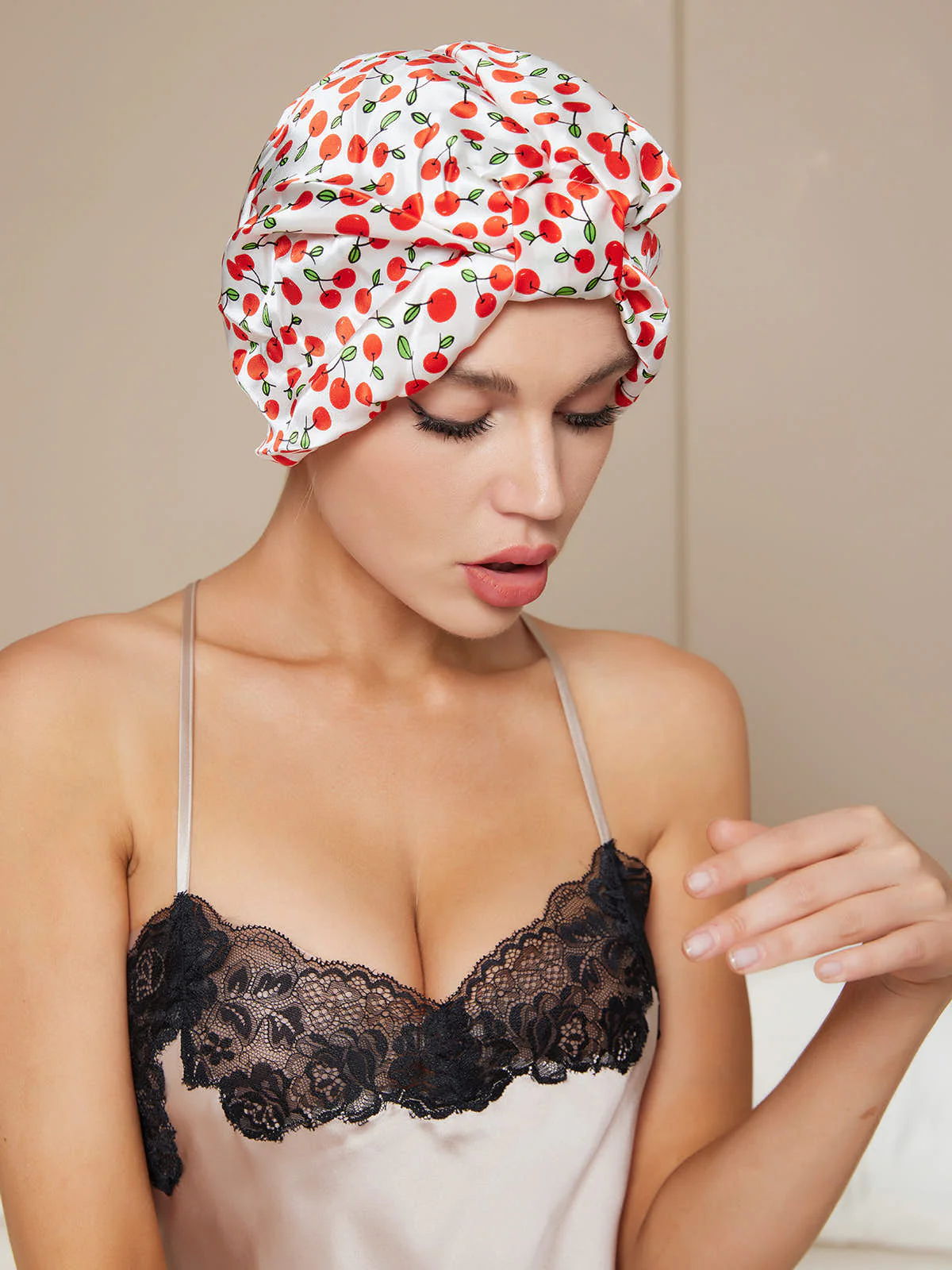 Pure Silk Night Turban Bonnet - Image 3