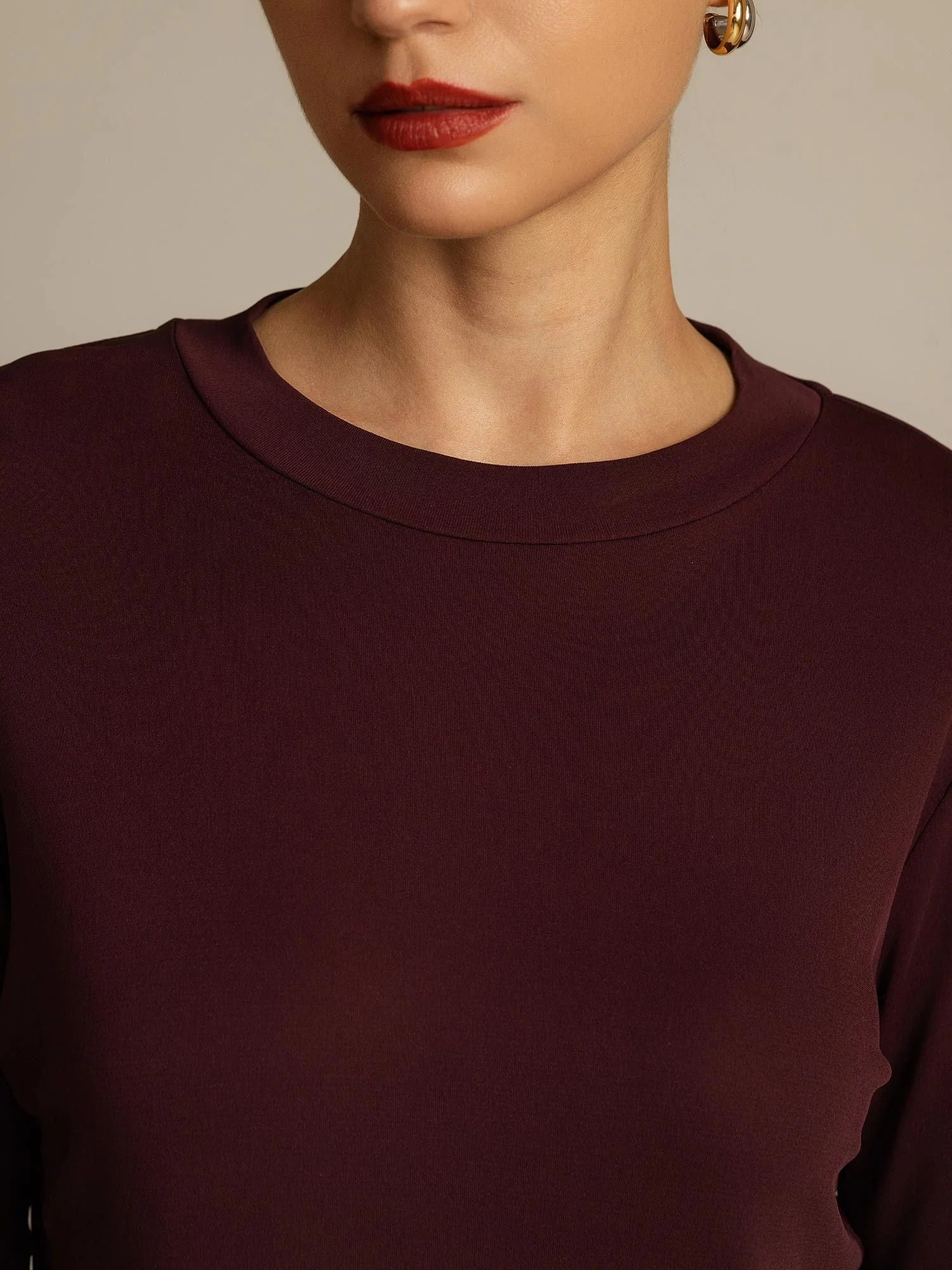 Women's Pure Silk Half Sleeve Round Neck T-Shirt - Image 20