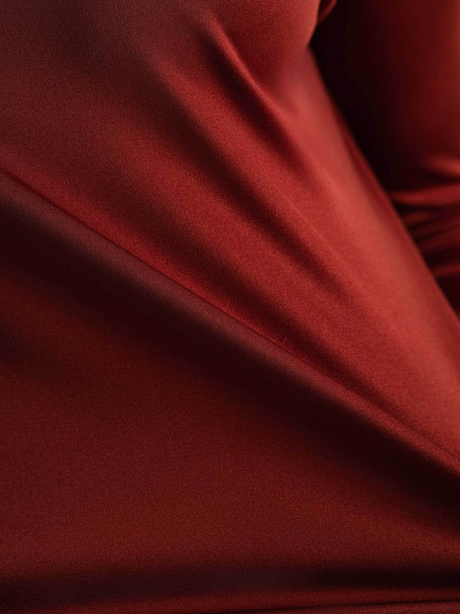 Women's Pure Silk Long Sleeve Round Neck Top - Image 31