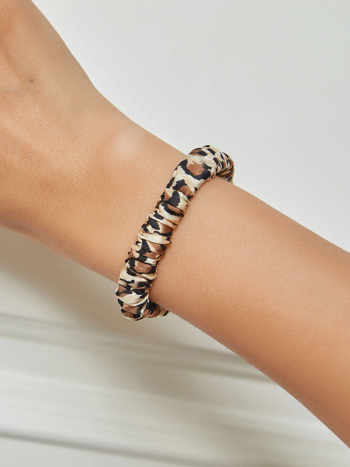 Pure Silk Soft Skinny Hair Scrunchie - 1cm - Image 43