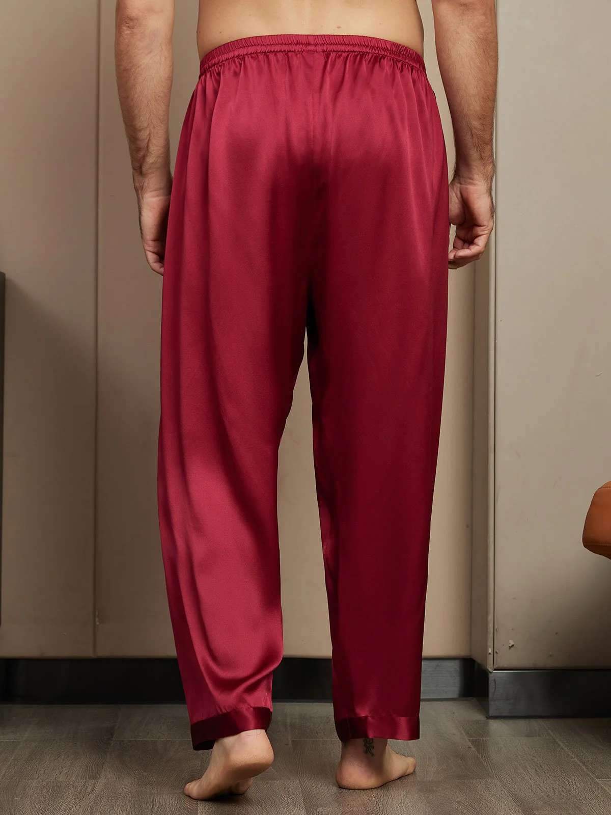 Pure Silk Relaxed Pajama Pants - Image 10