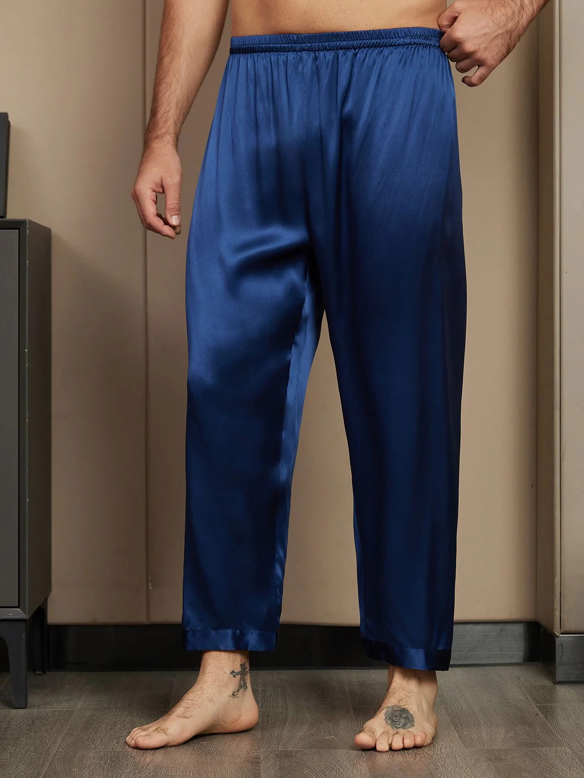 Pure Silk Relaxed Pajama Pants - Image 5