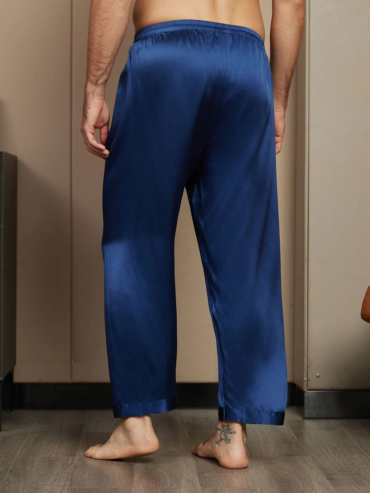 Pure Silk Relaxed Pajama Pants - Image 6