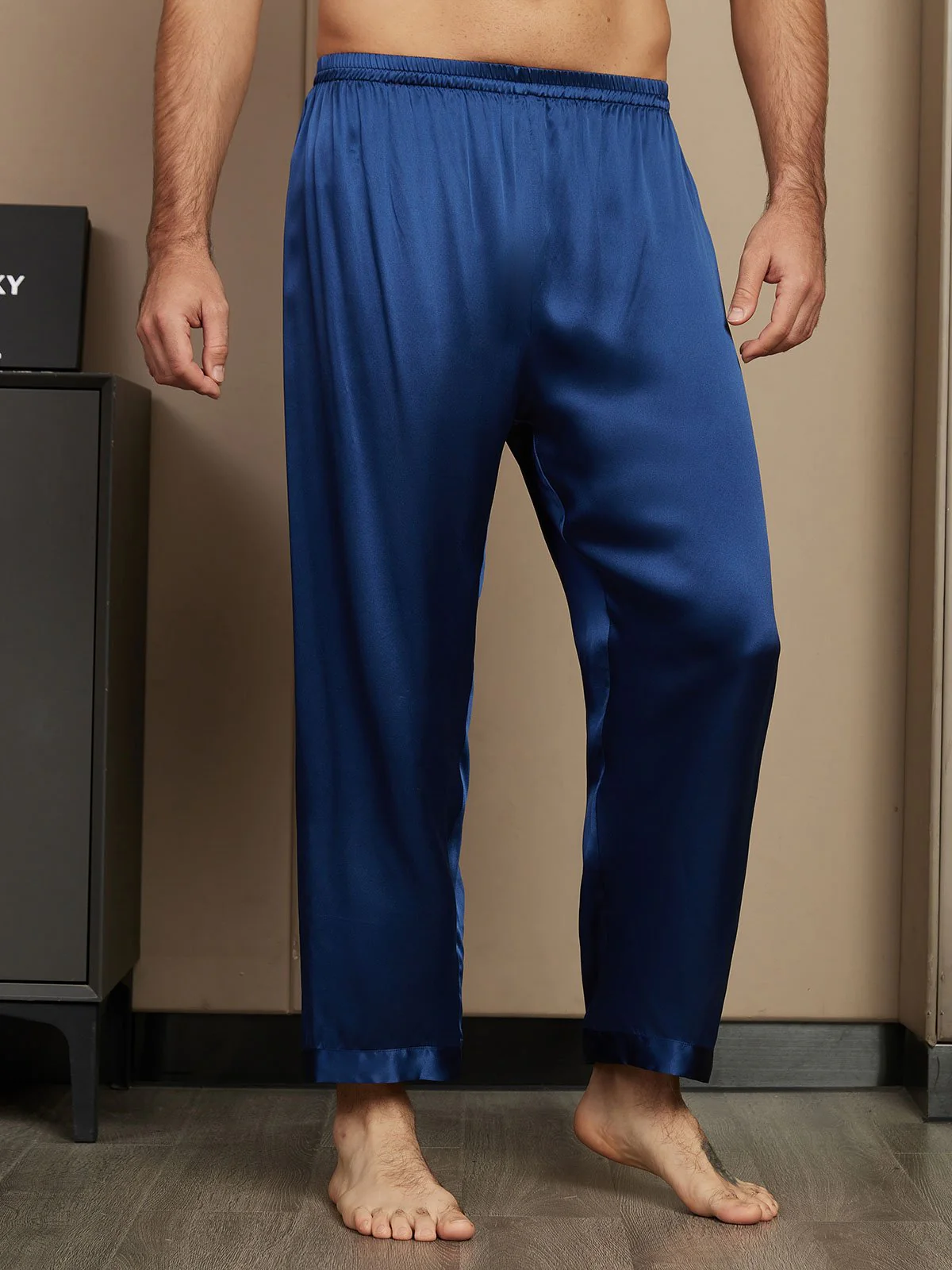 Pure Silk Relaxed Pajama Pants - Image 7