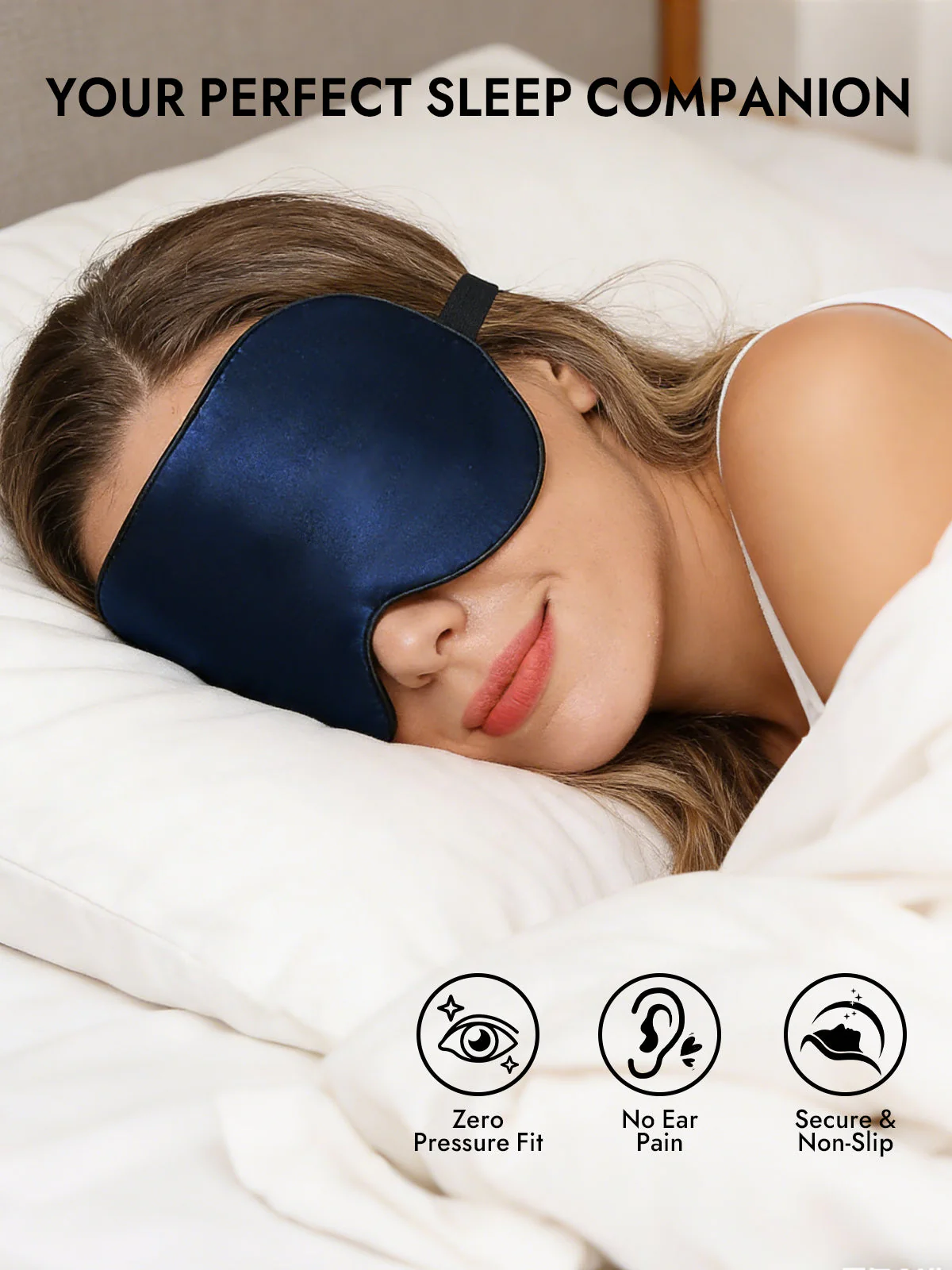Pure Silk Elastic Band Sleep Eye Mask - Image 29