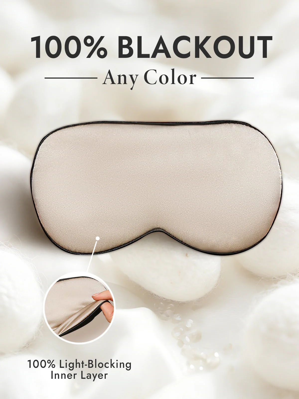 Pure Silk Elastic Band Sleep Eye Mask - Image 37