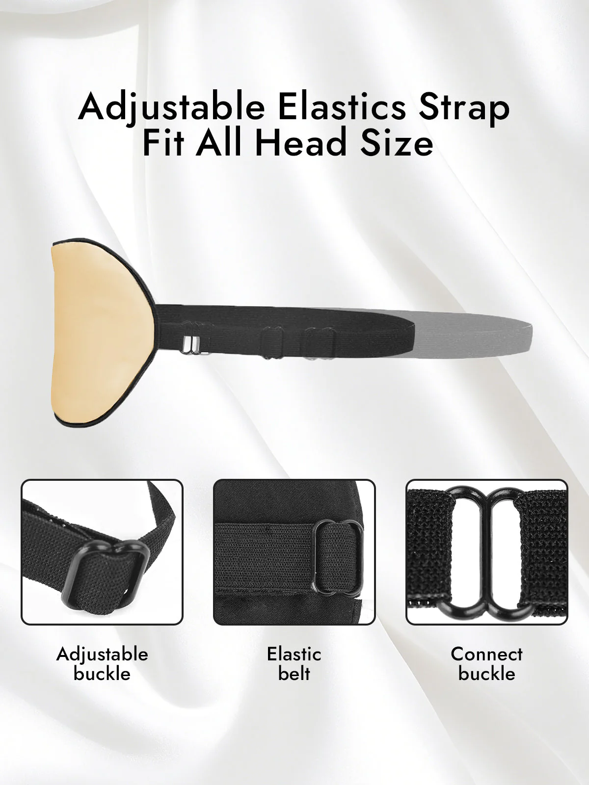 Pure Silk Elastic Band Sleep Eye Mask - Image 52