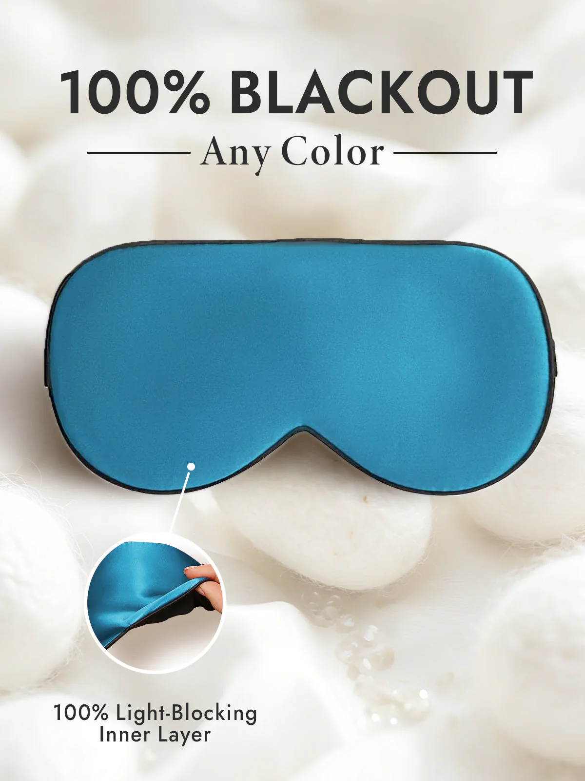 Pure Silk Elastic Band Sleep Eye Mask - Image 55