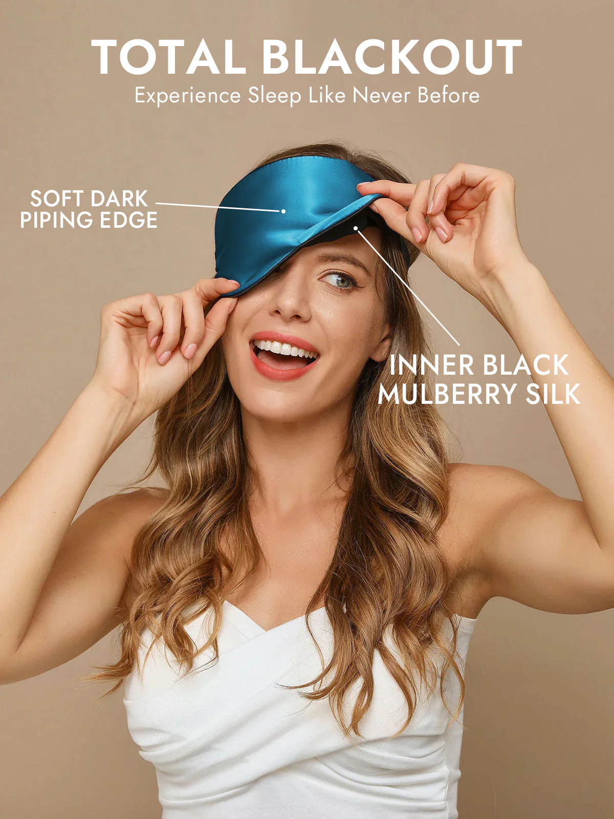 Pure Silk Elastic Band Sleep Eye Mask - Image 56