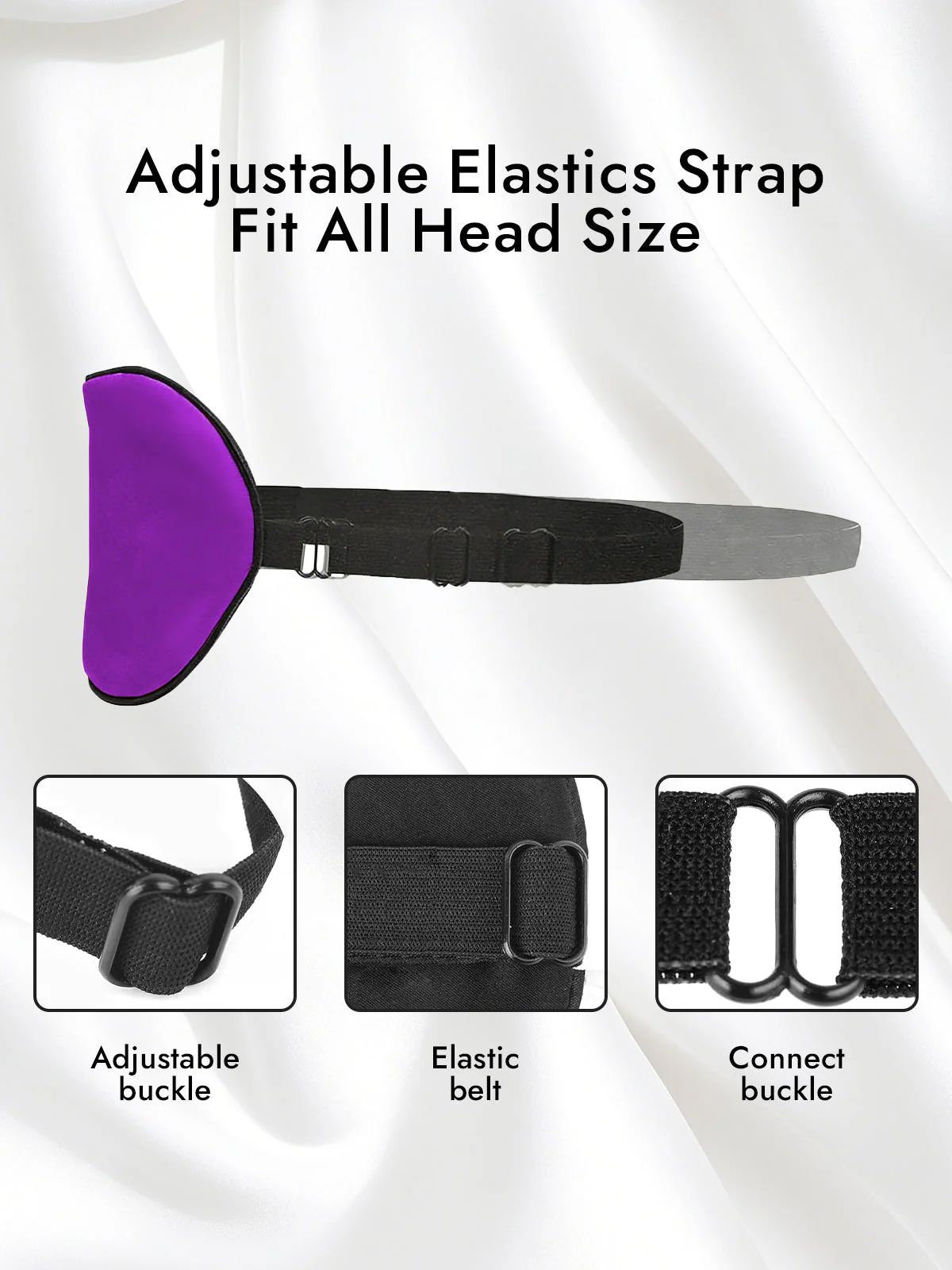 Pure Silk Elastic Band Sleep Eye Mask - Image 64