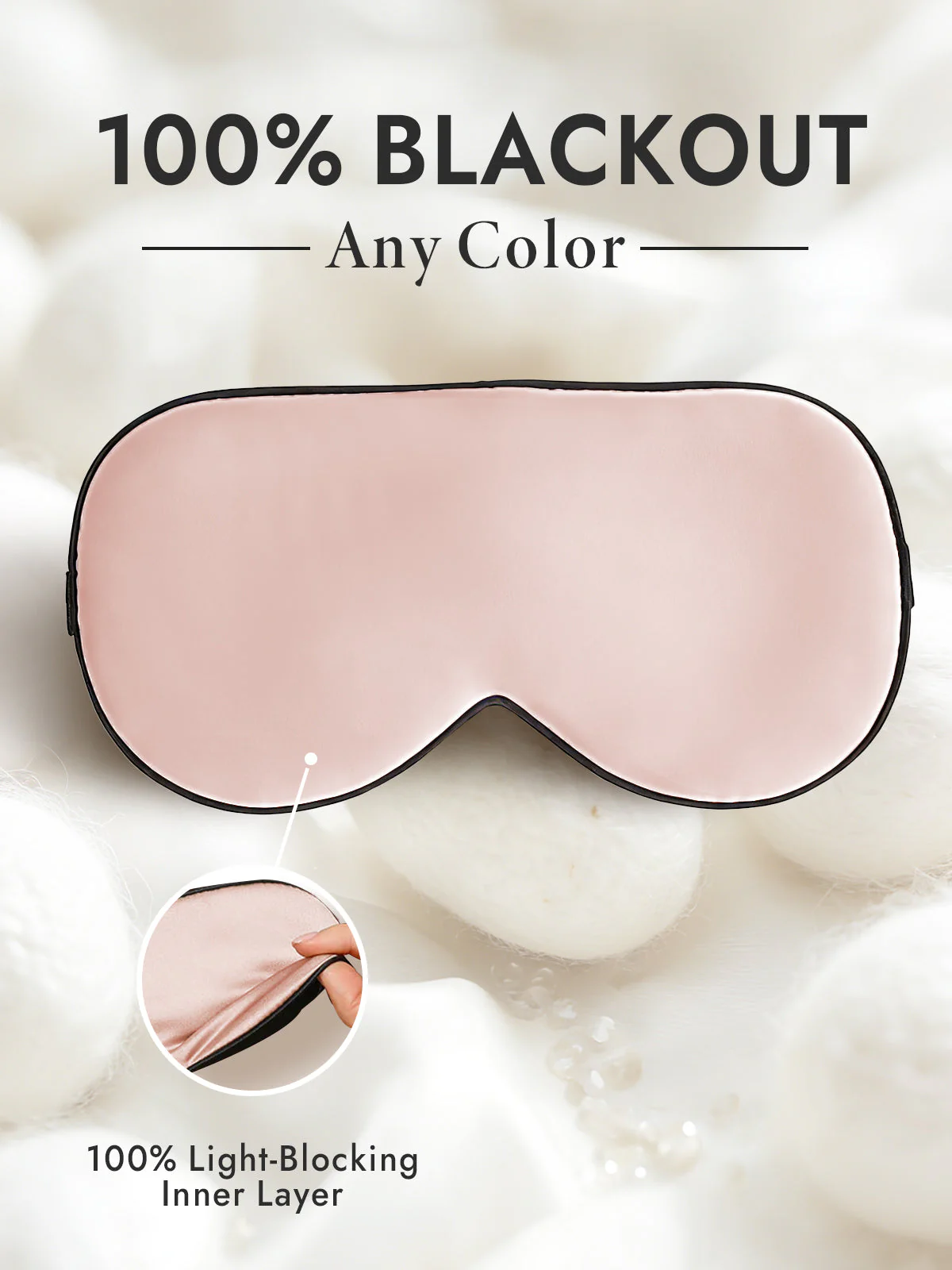 Pure Silk Elastic Band Sleep Eye Mask - Image 67