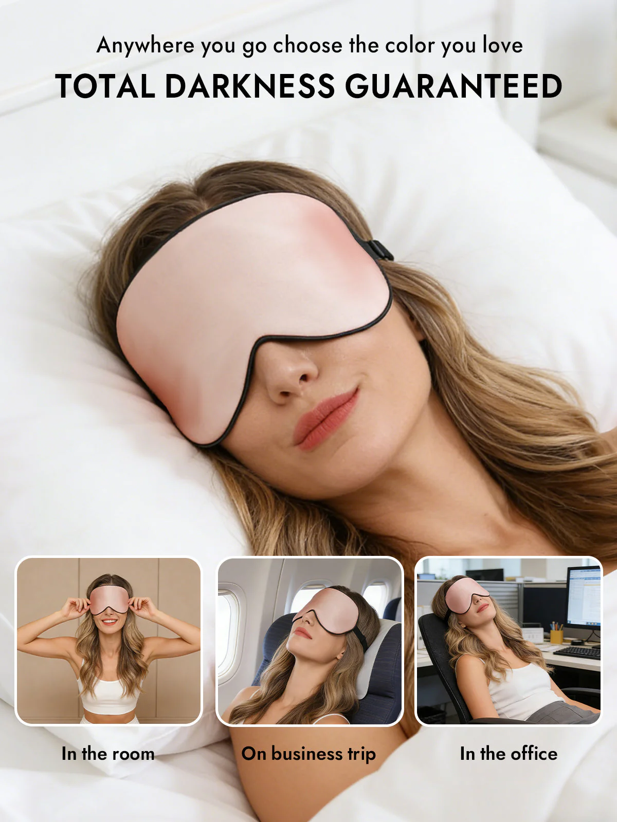 Pure Silk Elastic Band Sleep Eye Mask - Image 72