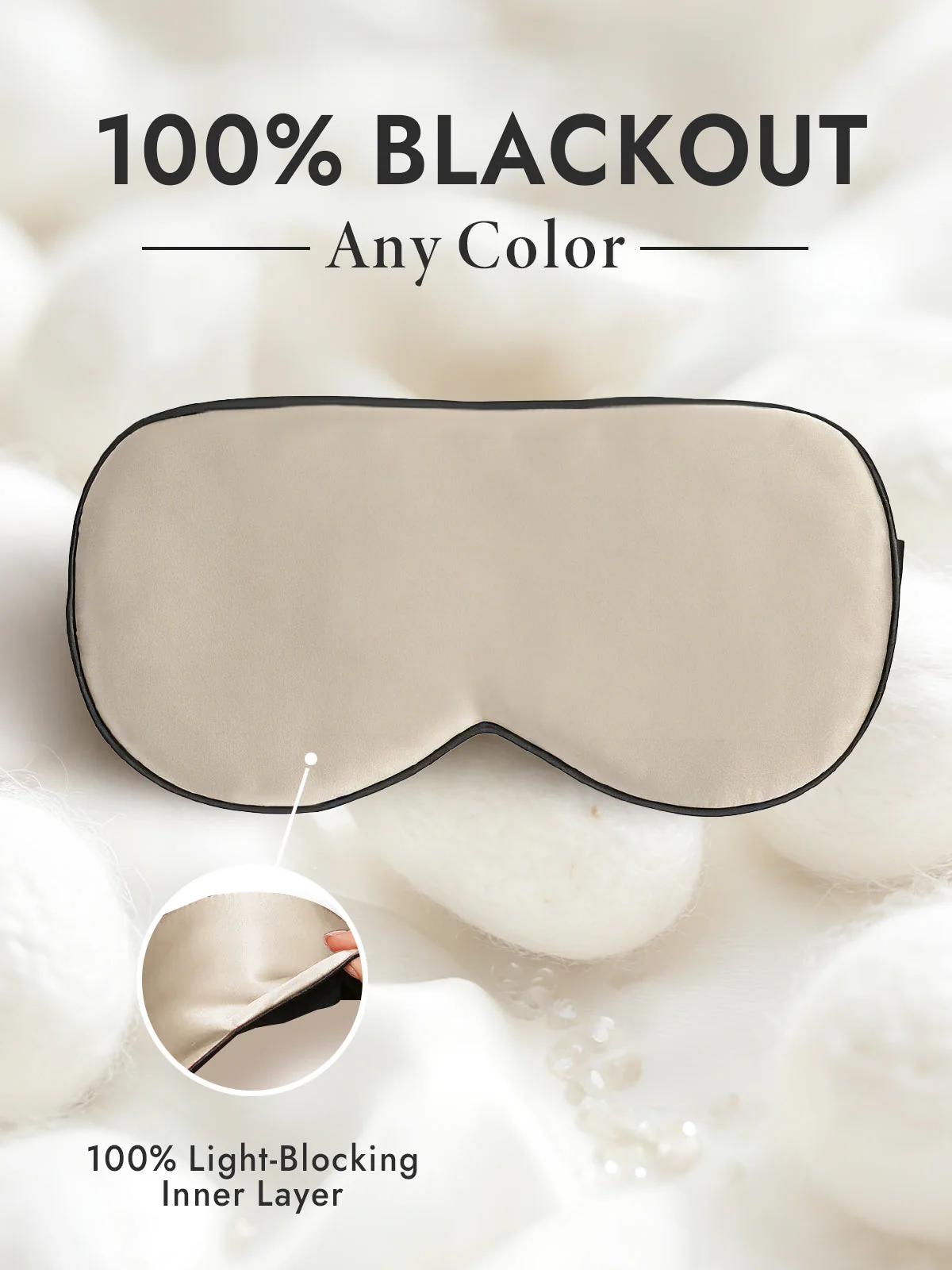 Pure Silk Elastic Band Sleep Eye Mask - Image 73