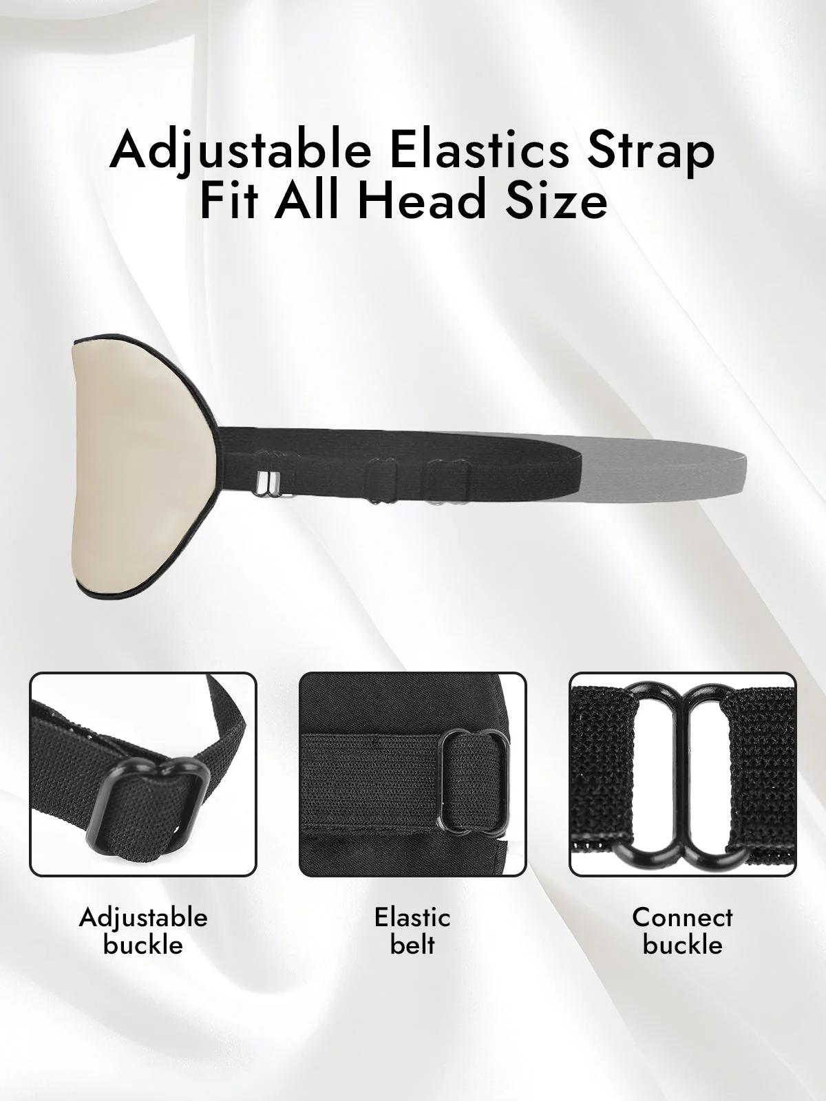 Pure Silk Elastic Band Sleep Eye Mask - Image 76