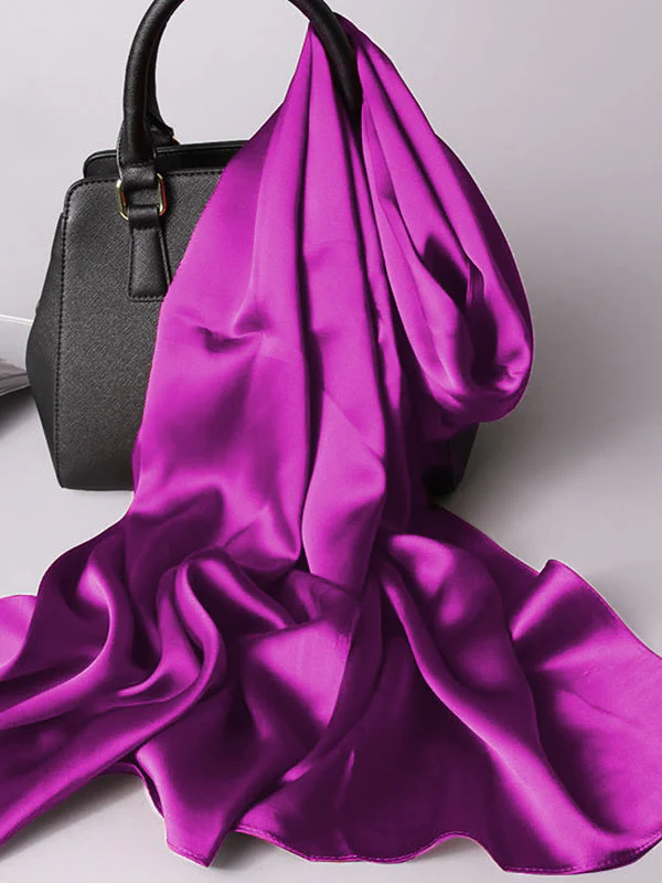 Pure Silk Long Scarf/Shawl 170x53cm/67 - Image 37