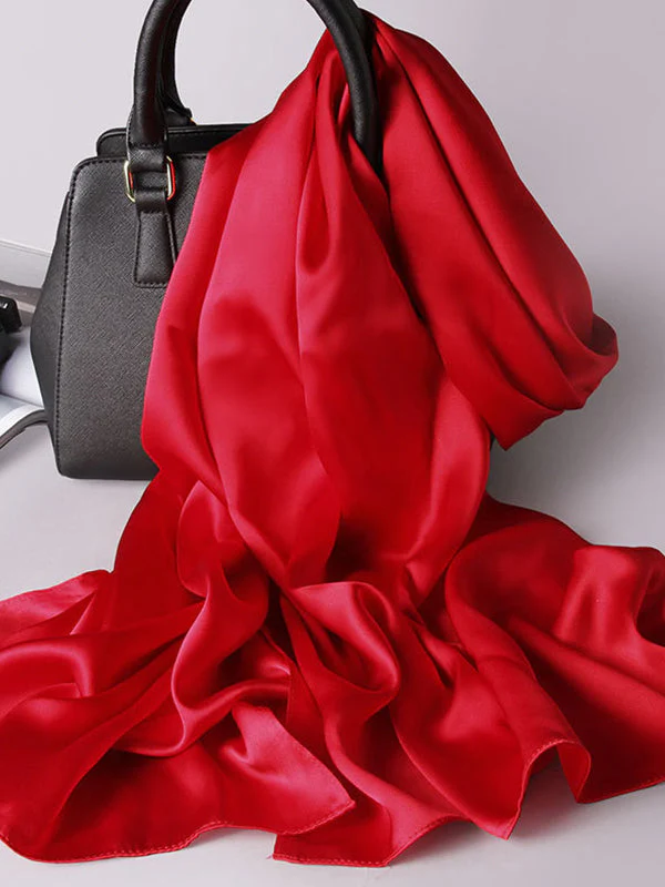 Pure Silk Long Scarf/Shawl 170x53cm/67 - Image 4