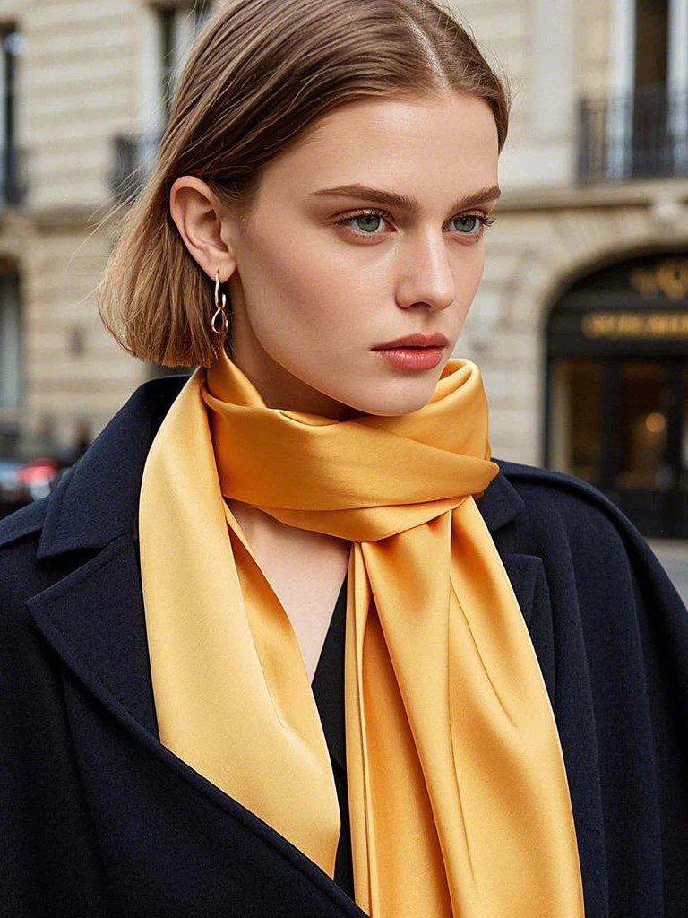 Pure Silk Rectangle Long Scarf/Shawl 170x53cm/67 - Image 23