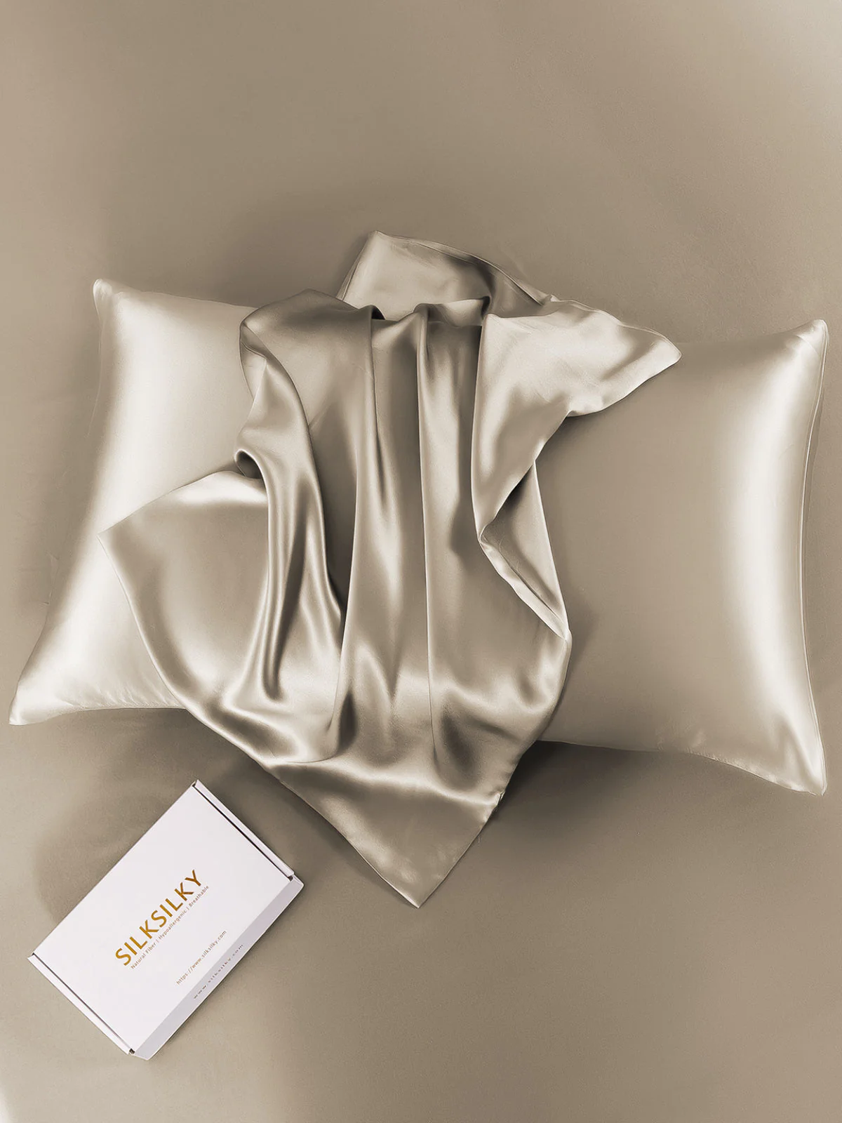 19Momme 100% Mulberry Silk Pillowcase - Envelope Closure - Image 105