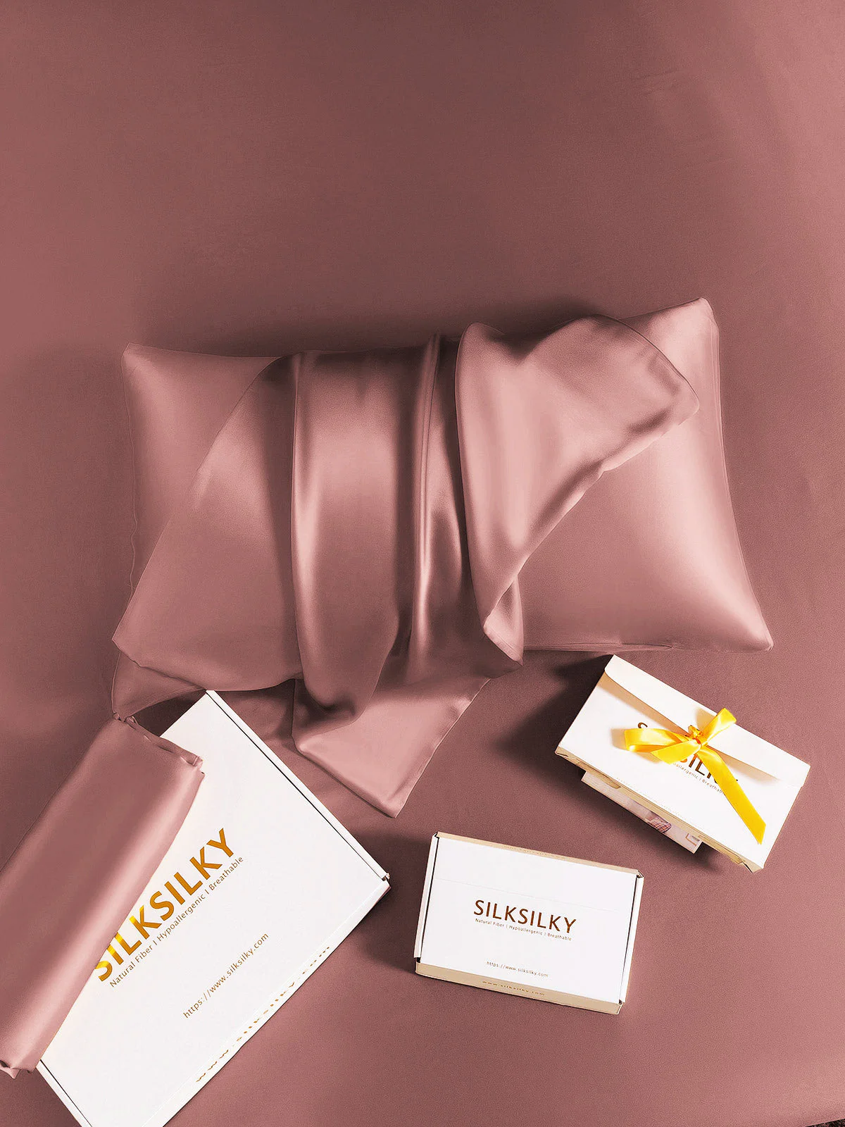 19Momme 100% Mulberry Silk Pillowcase - Envelope Closure - Image 55