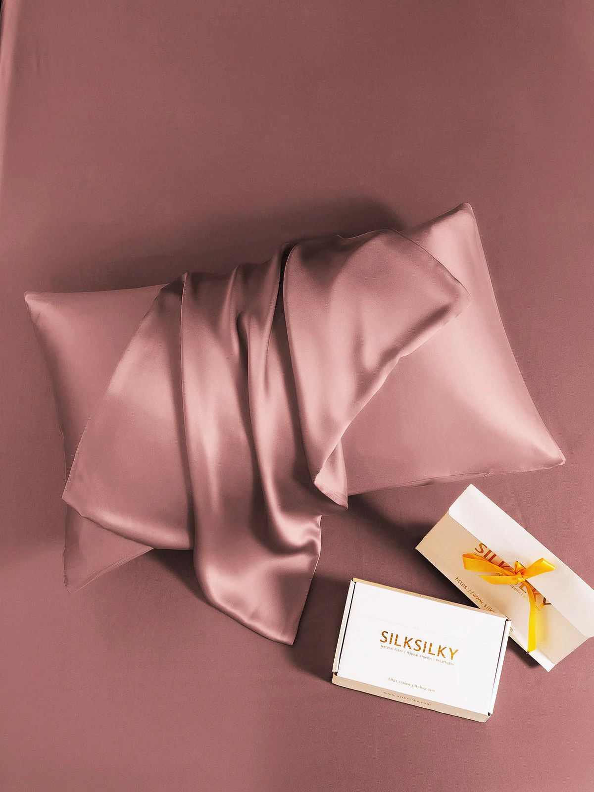 19Momme 100% Mulberry Silk Pillowcase - Envelope Closure - Image 56