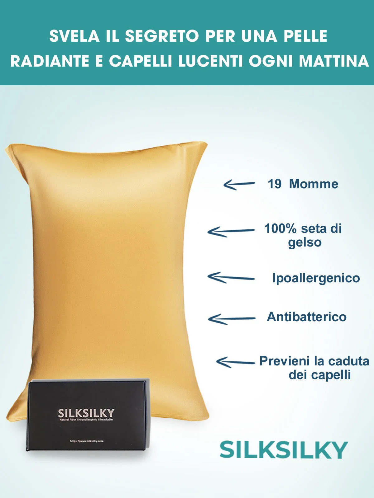 19Momme 100% Mulberry Silk Pillowcase - Envelope Closure - Image 81