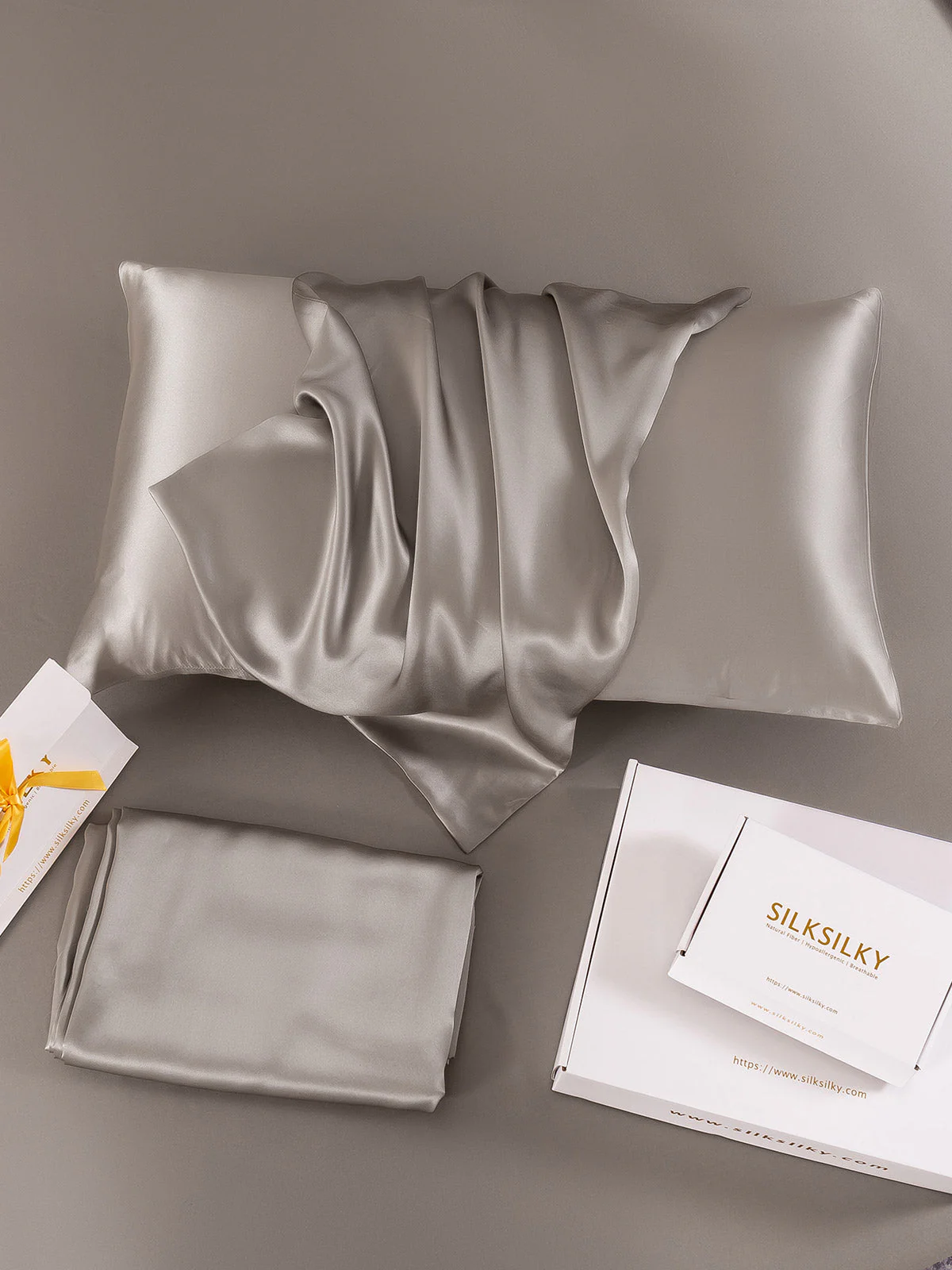 19Momme 100% Mulberry Silk Pillowcase - Envelope Closure - Image 92