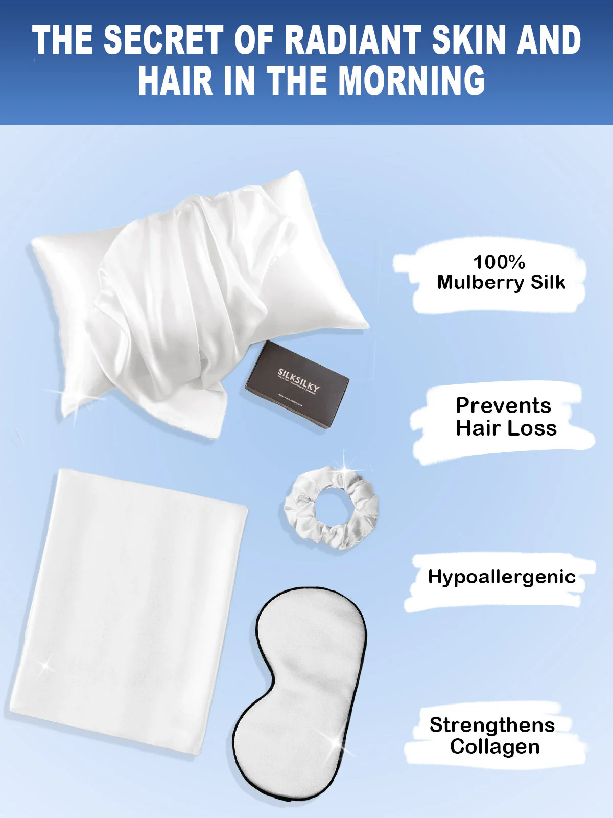 19Momme Silk Skin-Friendly Beauty Sleep Set (Envelope Pillowcase) - Image 12