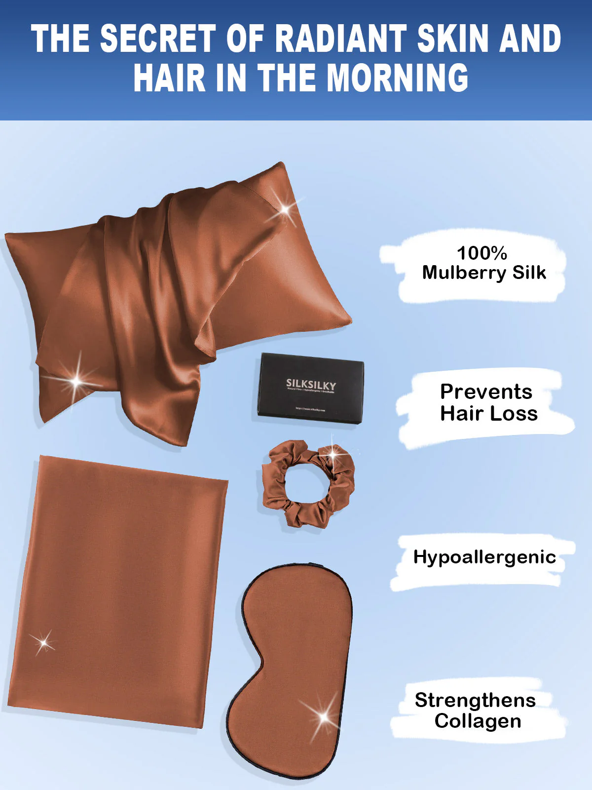 19Momme Silk Skin-Friendly Beauty Sleep Set (Envelope Pillowcase) - Image 48