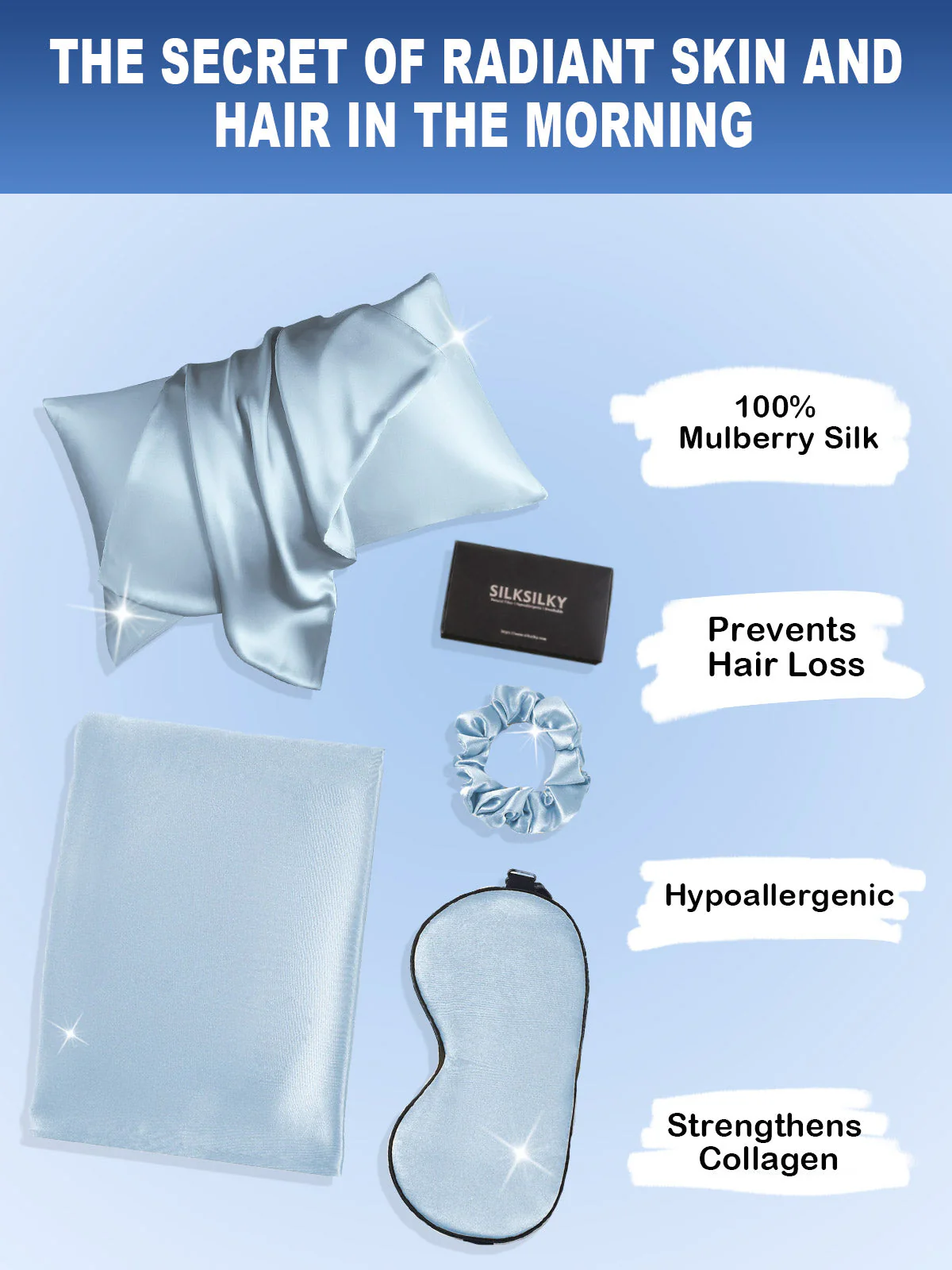 19Momme Silk Skin-Friendly Beauty Sleep Set (Envelope Pillowcase) - Image 68