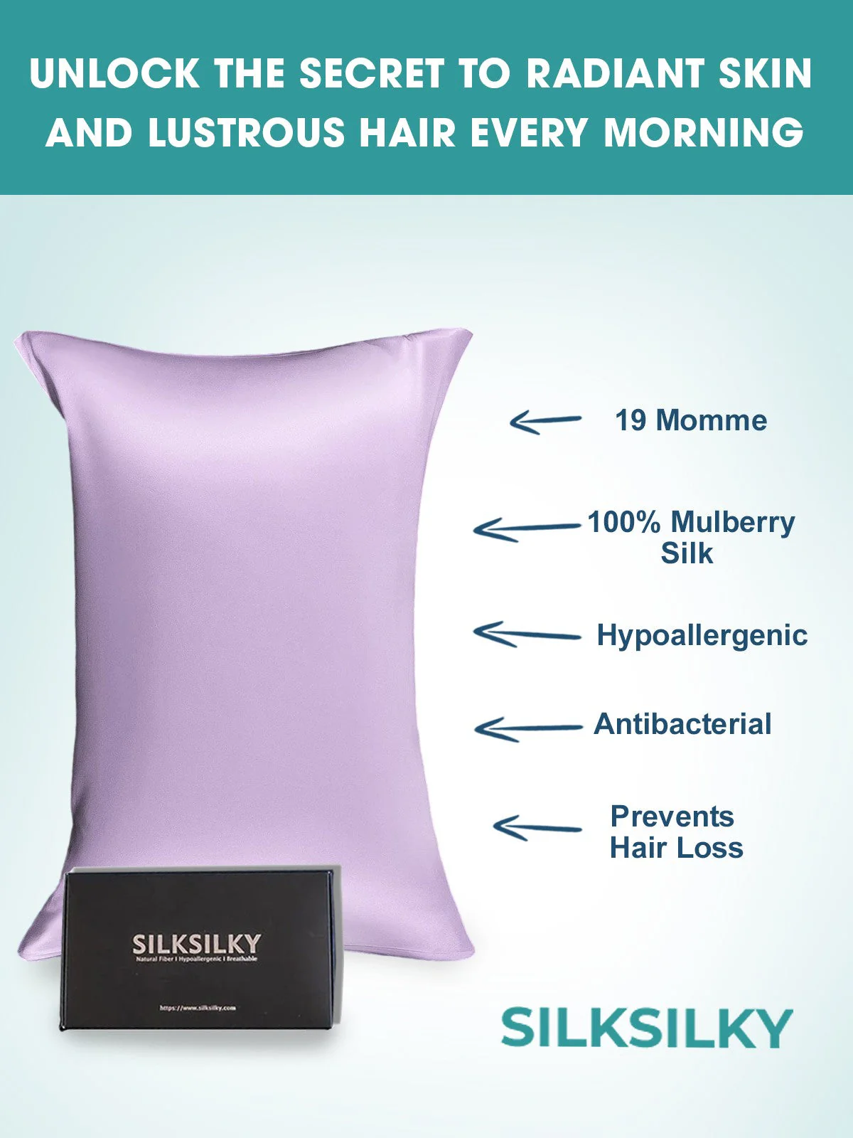 2Pcs 19Momme Pure Silk Pillowcases Bundle - Envelope - Image 111