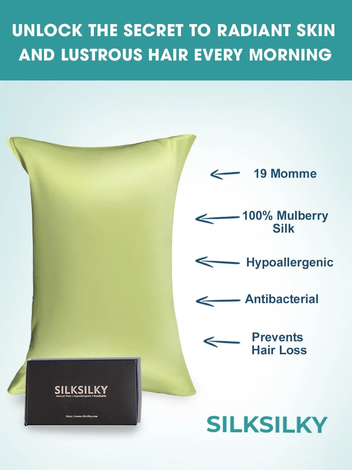 2Pcs 19Momme Pure Silk Pillowcases Bundle - Envelope - Image 117