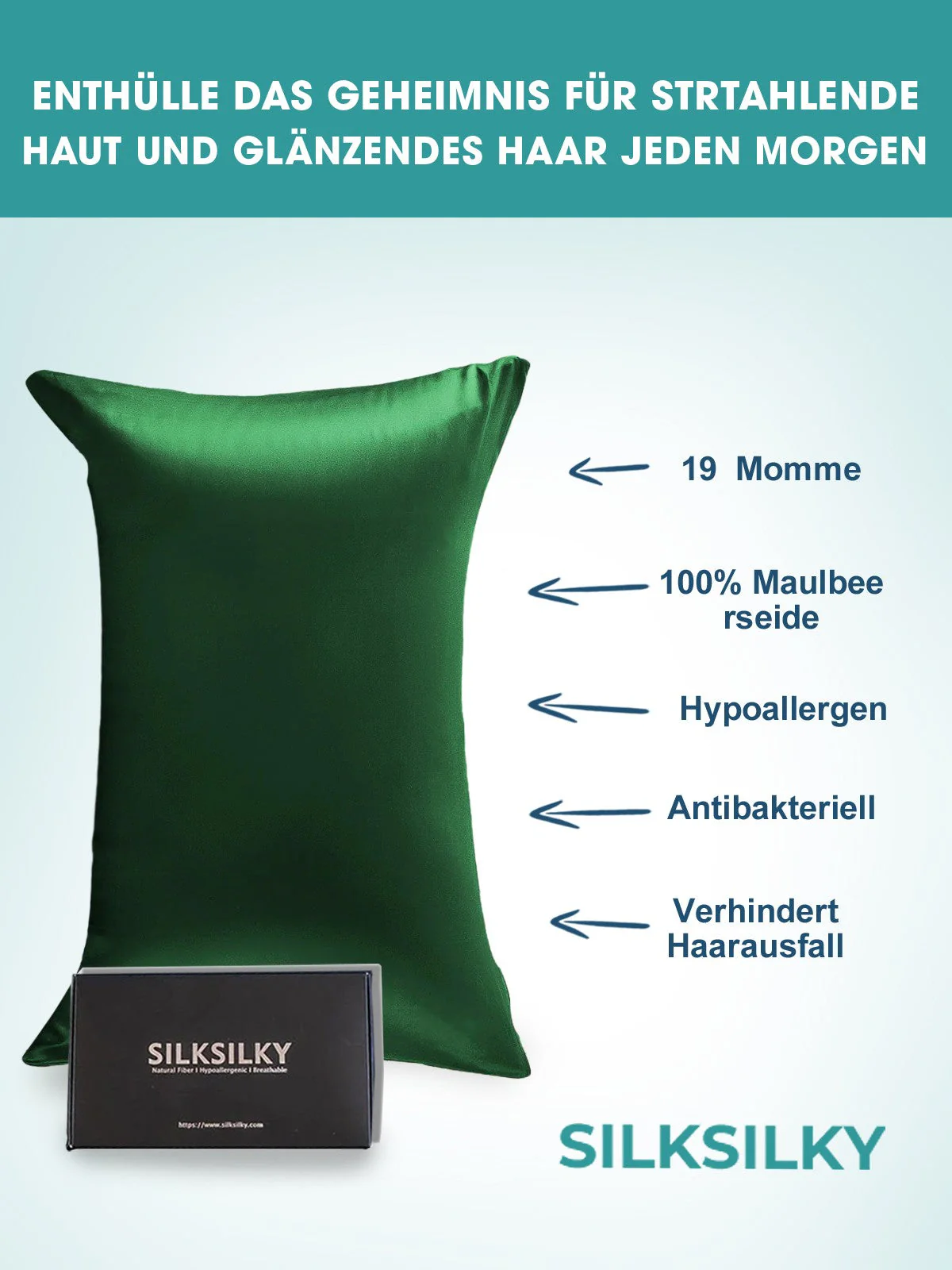 2Pcs 19Momme Pure Silk Pillowcases Bundle - Envelope - Image 21