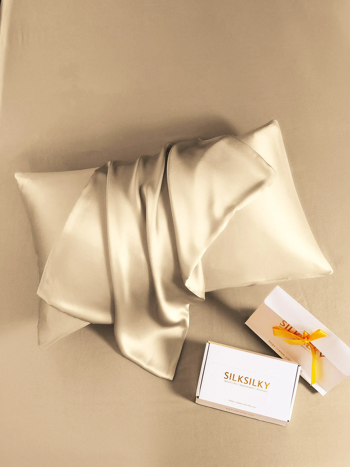 2Pcs 19Momme Pure Silk Pillowcases Bundle - Envelope - Image 47