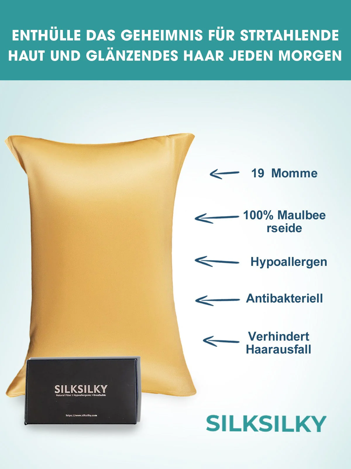 2Pcs 19Momme Pure Silk Pillowcases Bundle - Envelope - Image 50