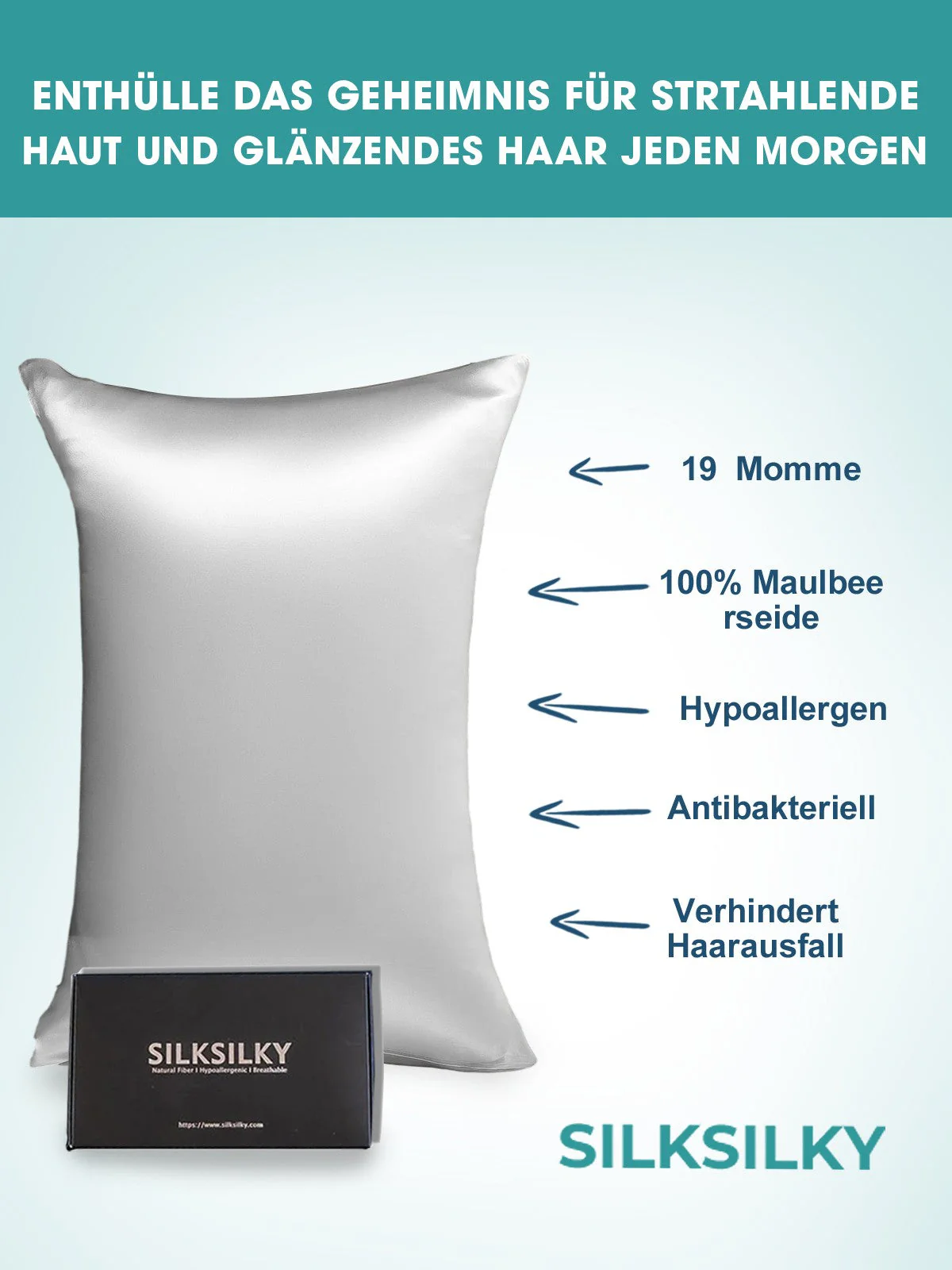 2Pcs 19Momme Pure Silk Pillowcases Bundle - Envelope - Image 56